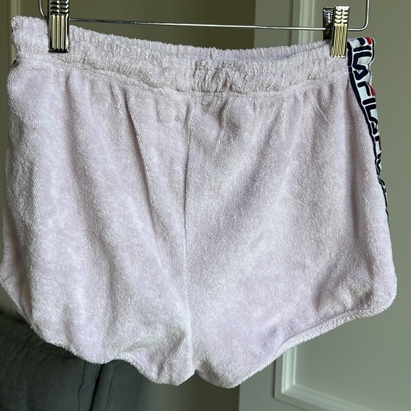 Pink Fila Terry Cloth Shorts - Picture 3 of 3